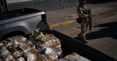 A truck carrying fentanyl