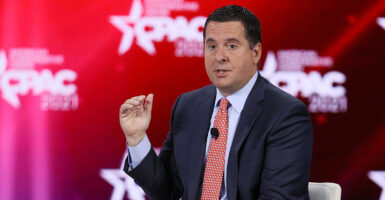 Devin Nunes in a suit at CPAC