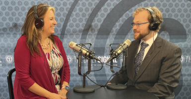Heather Wilson, co-founder of GiveSendGo, speaks with The Daily Signal's Tyler O'Neil
