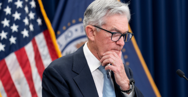 Federal Reserve Chair Jerome Powell in a suit