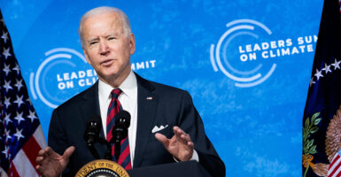 President Joe Biden speaks at climate change summit