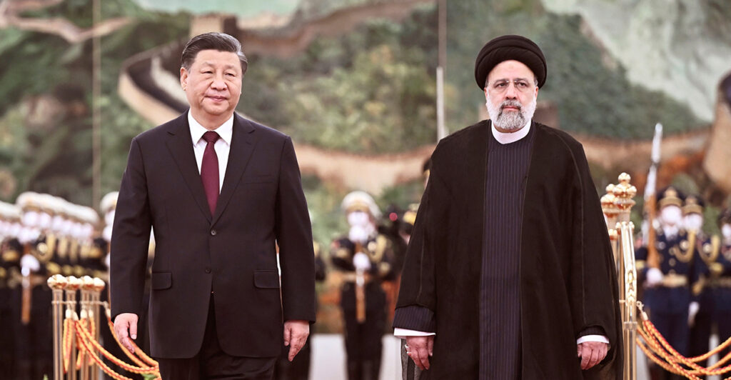 Chinese President Xi Jinping and Iranian President Ebrahim Raisi