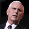 Former Vice President Mike Pence is accusing the Los Angeles Dodgers of "welcoming anti-Catholic bigots" to its stadium with "open arms." Pictured: Pence speaks at the Save the Storks 2nd Annual Stork Charity Ball at the Trump International Hotel on January 17, 2019 in Washington, DC. (Photo by Paul Morigi/Getty Images for Save the Storks)