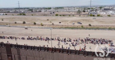 Migrants at the U.S.-Mexico border