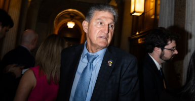 Manchin in a suit