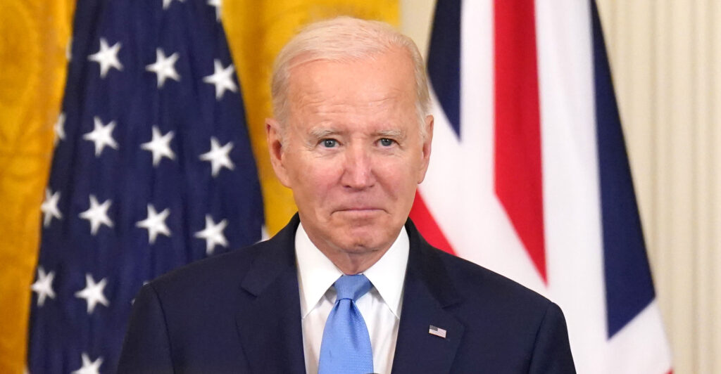 President Joe Biden at a news conference
