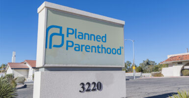 Planned Parenthood sign outside a facility