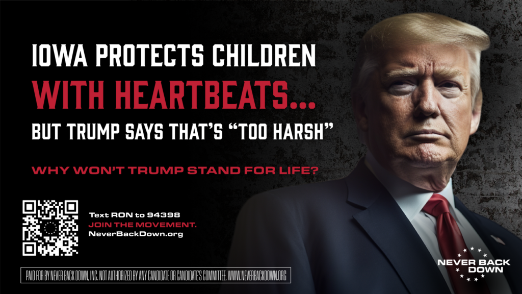 EXCLUSIVE: Pro-DeSantis Ad Accuses Trump of Splitting From Pro-Life Movement