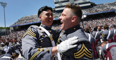 Cadets celebrate following West Point's graduation