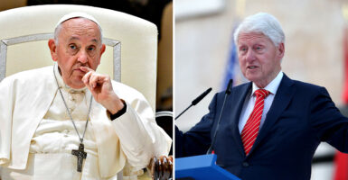 Pope Francis Bill Clinton