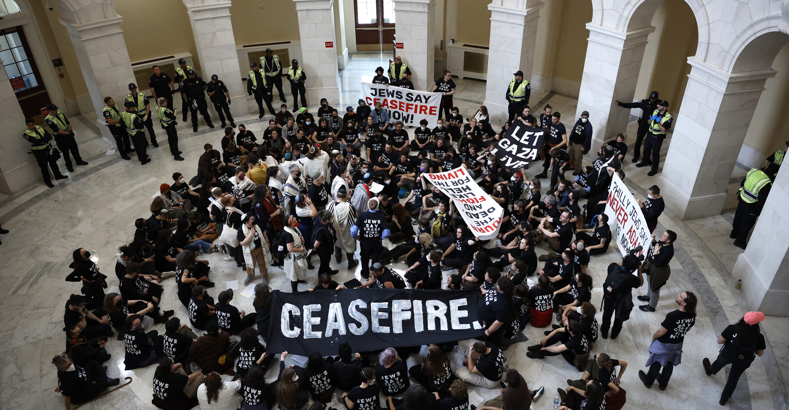 Police Arrest Over 300 Pro-Palestinian Protesters Inside Congressional Office Building