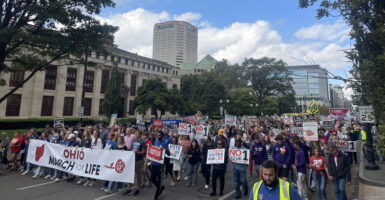 Thousands of pro-life activists march in Columbus, Ohio. (Photo: The Daily Signal)