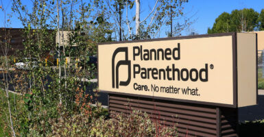 Planned Parenthood Facility entrance With sign out front