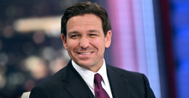The Florida Department of Highway Safety and Motor Vehicles won't allow the use of gender identity rather than biological sex for identification purposes on driver's licenses. Pictured: Florida Governor Ron DeSantis attends a live taping of Hannity at Fox News Channel Studios on September 13, 2023 in New York City. (Photo: Steven Ferdman/Getty Images)