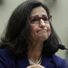 Columbia University President Minouche Shafik testifies before the House Committee on Education and the Workforce on April 17 in Washington, D.C.