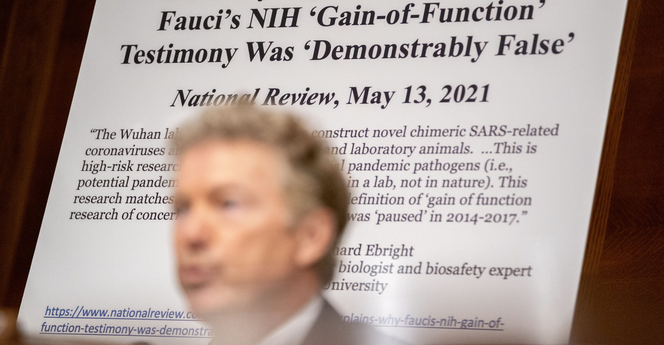 Fauci ‘Could Be Indicted’ for Destruction of Records, Rand Paul Says