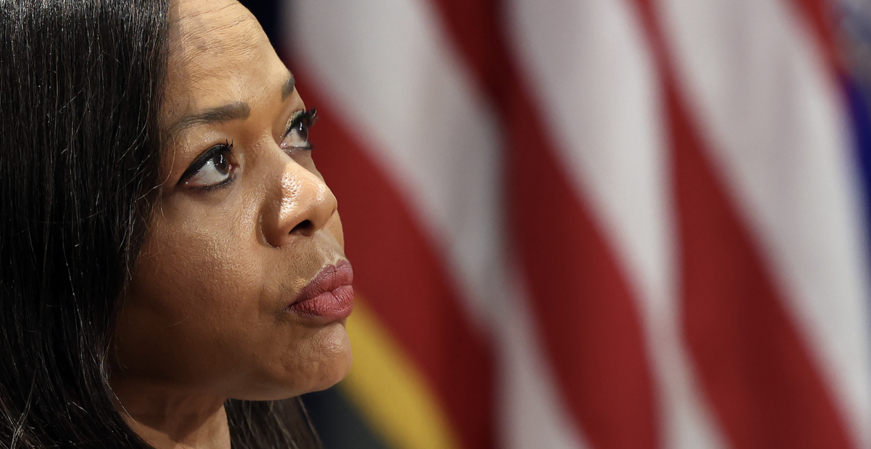 U.S. Assistant Attorney General Kristen Clarke attends an event honoring the anniversary of the Brown v. Board of Education Supreme Court decision, at the Justice Department on May 14, 2024 in Washington, DC. (Photo: Kevin Dietsch/Getty Images)