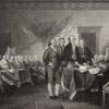 The signing of the Declaration of Independence