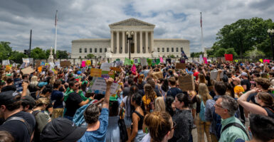 The U.S. Supreme Court on June 24, 2022 in Washington, DC. (Photo by Brandon Bell/Getty Images)