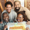 A family celebrates Juneteenth freedom day.
