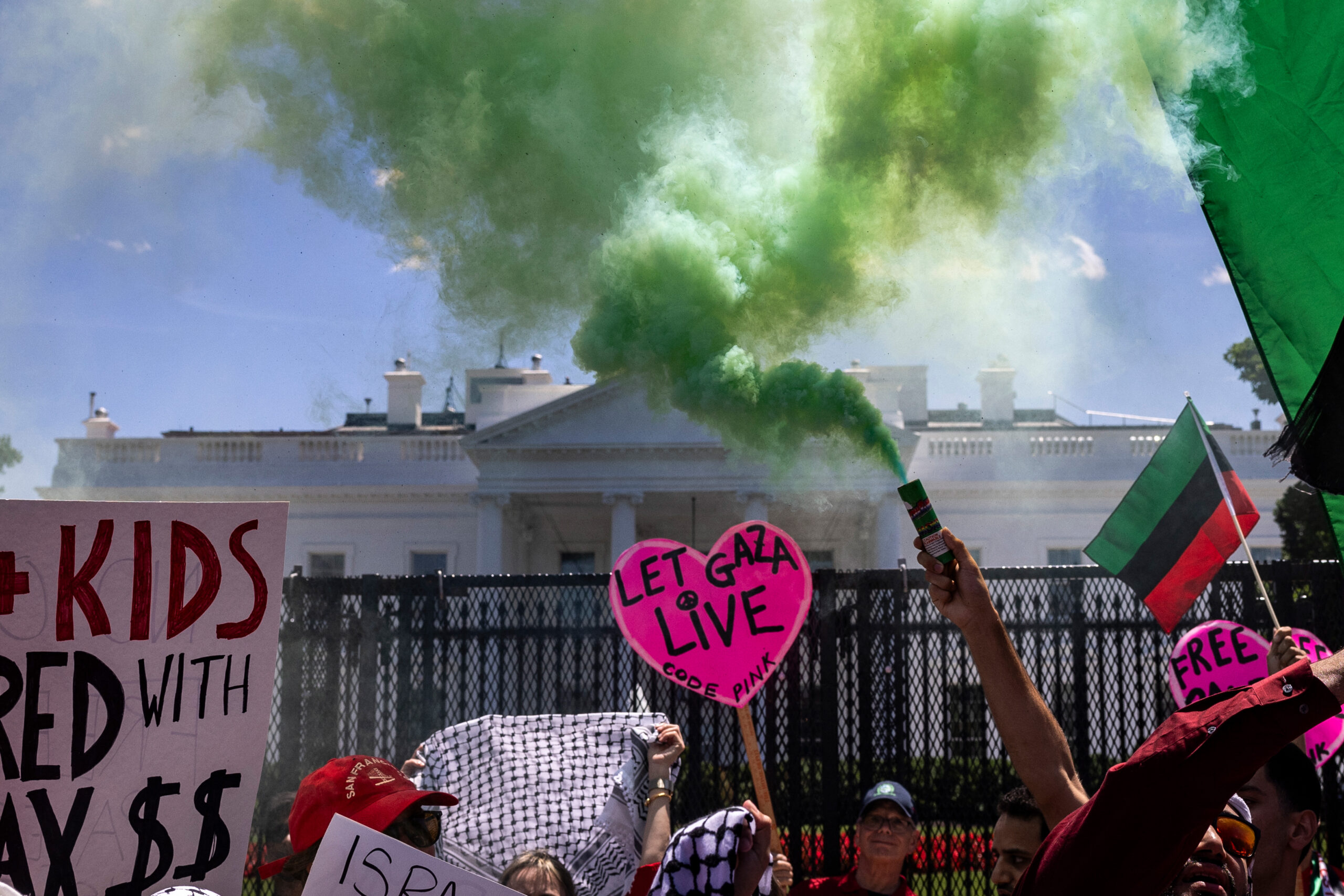9 Things I Saw at the Pro-Hamas White House Rally