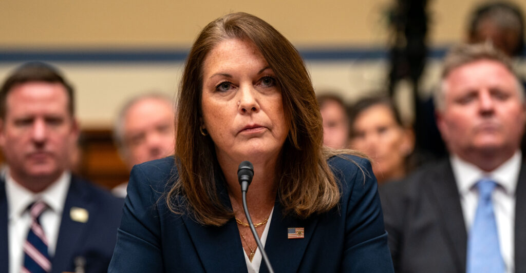 United States Secret Service Director Kimberly Cheatle testifies before the House Oversight and Accountability Committee during a hearing at the Rayburn House Office Building on July 22, 2024 in Washington, DC. The beleaguered leader of the United States Secret Service has vowed cooperation with all investigations into the agency following the attempted assassination of former President Donald Trump. (Photo by Kent Nishimura/Getty Images)