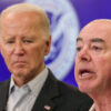 Secretary of Homeland Security Alejandro Mayorkas speaks at a press conference alongside President Joe Biden