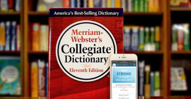 Merriam-Webster selected 