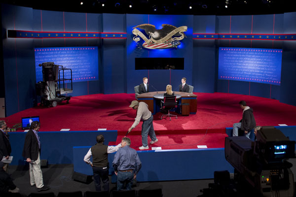 Vice Presidential Debate Stage